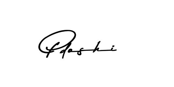 Use a signature maker to create a handwritten signature online. With this signature software, you can design (Asem Kandis PERSONAL USE) your own signature for name Pdoshi. Pdoshi signature style 9 images and pictures png