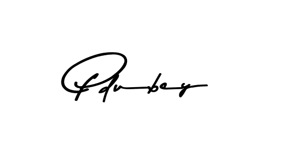 Make a beautiful signature design for name Pdubey. With this signature (Asem Kandis PERSONAL USE) style, you can create a handwritten signature for free. Pdubey signature style 9 images and pictures png