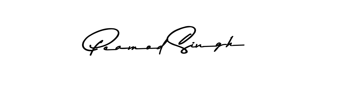 Design your own signature with our free online signature maker. With this signature software, you can create a handwritten (Asem Kandis PERSONAL USE) signature for name Peamod Singh. Peamod Singh signature style 9 images and pictures png