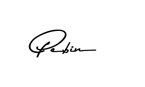 Also we have Pebin name is the best signature style. Create professional handwritten signature collection using Asem Kandis PERSONAL USE autograph style. Pebin signature style 9 images and pictures png