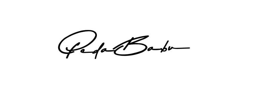 Create a beautiful signature design for name Peda Babu. With this signature (Asem Kandis PERSONAL USE) fonts, you can make a handwritten signature for free. Peda Babu signature style 9 images and pictures png