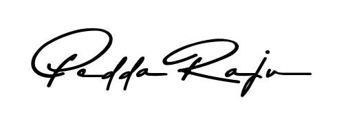 Make a short Pedda Raju signature style. Manage your documents anywhere anytime using Asem Kandis PERSONAL USE. Create and add eSignatures, submit forms, share and send files easily. Pedda Raju signature style 9 images and pictures png