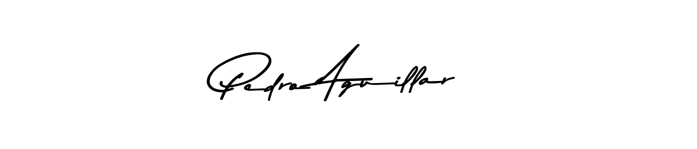 How to make Pedro Aguillar name signature. Use Asem Kandis PERSONAL USE style for creating short signs online. This is the latest handwritten sign. Pedro Aguillar signature style 9 images and pictures png