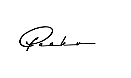 How to make Peeku signature? Asem Kandis PERSONAL USE is a professional autograph style. Create handwritten signature for Peeku name. Peeku signature style 9 images and pictures png