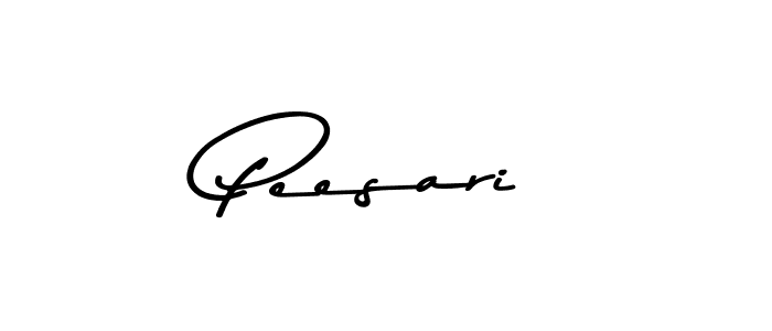 How to make Peesari signature? Asem Kandis PERSONAL USE is a professional autograph style. Create handwritten signature for Peesari name. Peesari signature style 9 images and pictures png