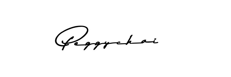 Create a beautiful signature design for name Peggychai. With this signature (Asem Kandis PERSONAL USE) fonts, you can make a handwritten signature for free. Peggychai signature style 9 images and pictures png