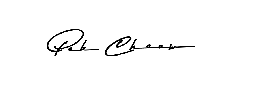 Design your own signature with our free online signature maker. With this signature software, you can create a handwritten (Asem Kandis PERSONAL USE) signature for name Pek Cheow. Pek Cheow signature style 9 images and pictures png