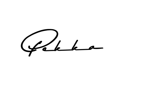 You should practise on your own different ways (Asem Kandis PERSONAL USE) to write your name (Pekka) in signature. don't let someone else do it for you. Pekka signature style 9 images and pictures png