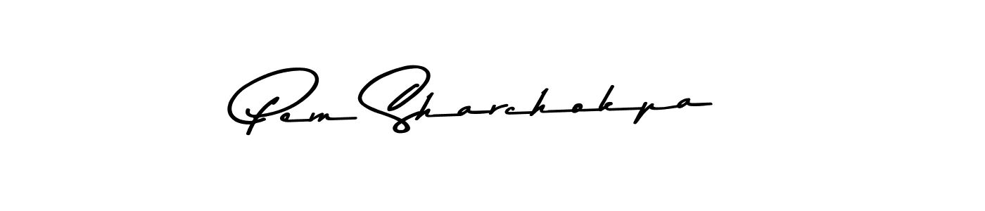 Similarly Asem Kandis PERSONAL USE is the best handwritten signature design. Signature creator online .You can use it as an online autograph creator for name Pem Sharchokpa. Pem Sharchokpa signature style 9 images and pictures png