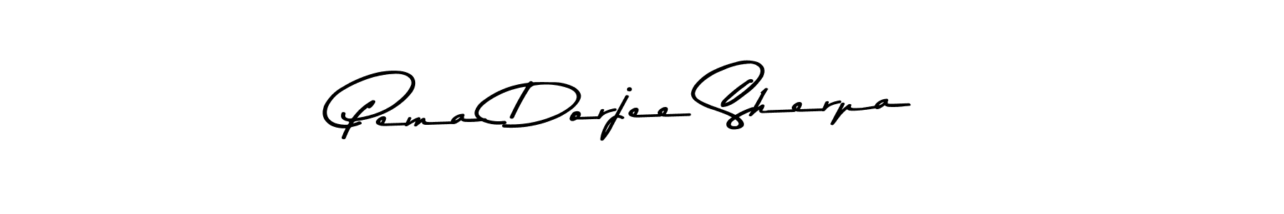 Design your own signature with our free online signature maker. With this signature software, you can create a handwritten (Asem Kandis PERSONAL USE) signature for name Pema Dorjee Sherpa. Pema Dorjee Sherpa signature style 9 images and pictures png