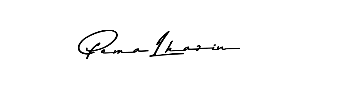 Pema Lhazin stylish signature style. Best Handwritten Sign (Asem Kandis PERSONAL USE) for my name. Handwritten Signature Collection Ideas for my name Pema Lhazin. Pema Lhazin signature style 9 images and pictures png