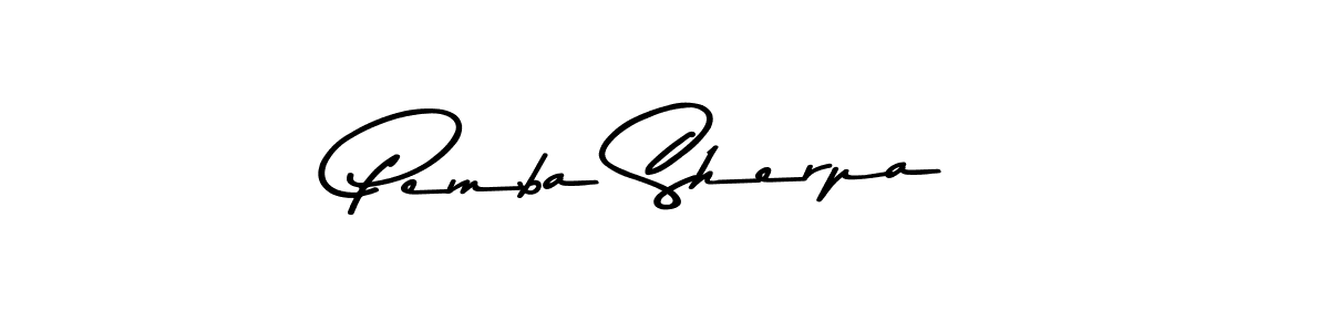 Use a signature maker to create a handwritten signature online. With this signature software, you can design (Asem Kandis PERSONAL USE) your own signature for name Pemba Sherpa. Pemba Sherpa signature style 9 images and pictures png
