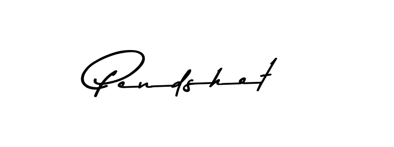 How to make Pendshet name signature. Use Asem Kandis PERSONAL USE style for creating short signs online. This is the latest handwritten sign. Pendshet signature style 9 images and pictures png