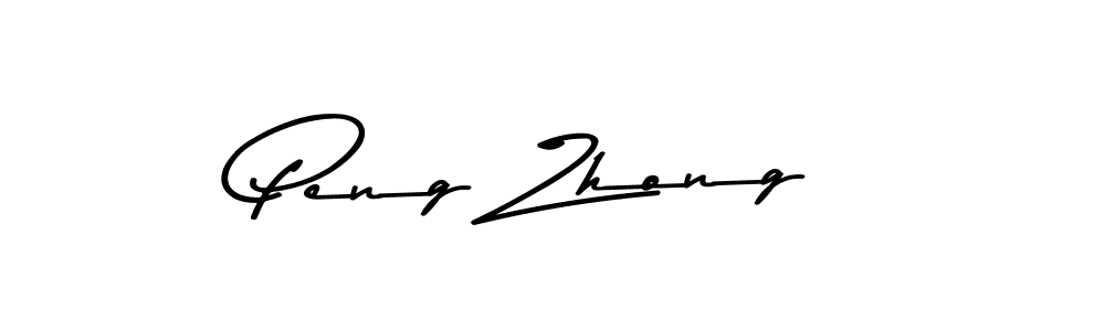 Create a beautiful signature design for name Peng Zhong. With this signature (Asem Kandis PERSONAL USE) fonts, you can make a handwritten signature for free. Peng Zhong signature style 9 images and pictures png