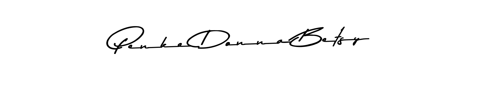 Also You can easily find your signature by using the search form. We will create Penke Donna Betsy name handwritten signature images for you free of cost using Asem Kandis PERSONAL USE sign style. Penke Donna Betsy signature style 9 images and pictures png