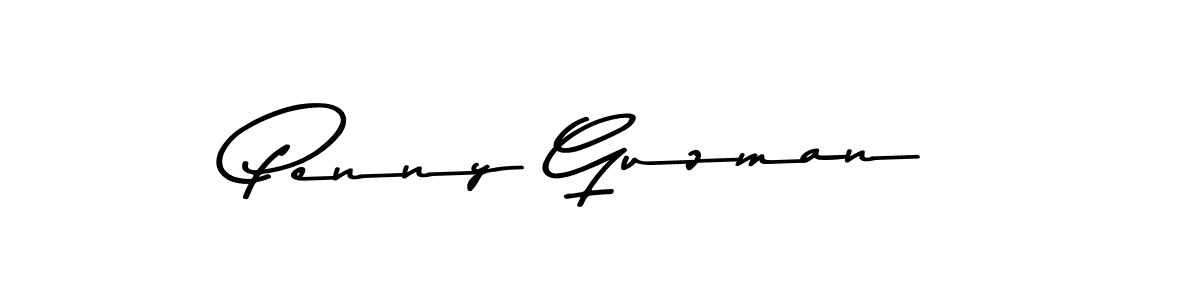 Design your own signature with our free online signature maker. With this signature software, you can create a handwritten (Asem Kandis PERSONAL USE) signature for name Penny Guzman. Penny Guzman signature style 9 images and pictures png