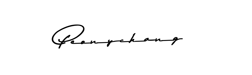 How to make Peonychang signature? Asem Kandis PERSONAL USE is a professional autograph style. Create handwritten signature for Peonychang name. Peonychang signature style 9 images and pictures png