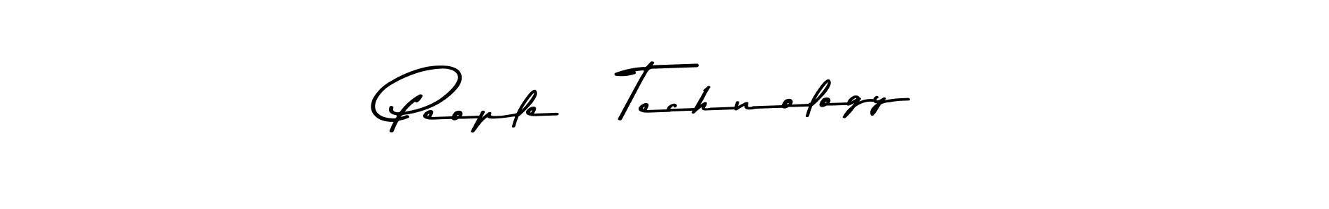 Make a beautiful signature design for name People   Technology. With this signature (Asem Kandis PERSONAL USE) style, you can create a handwritten signature for free. People   Technology signature style 9 images and pictures png