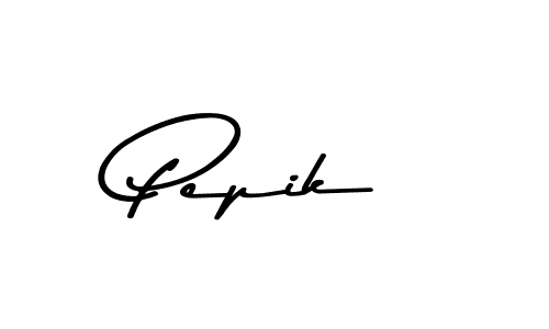 This is the best signature style for the Pepik name. Also you like these signature font (Asem Kandis PERSONAL USE). Mix name signature. Pepik signature style 9 images and pictures png