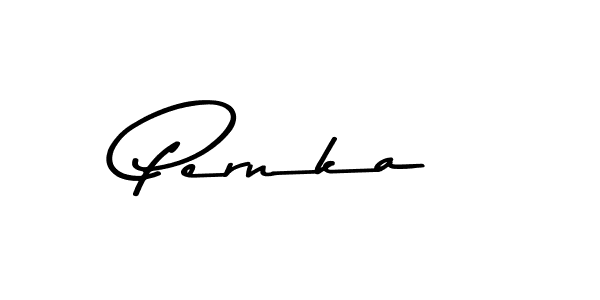 Create a beautiful signature design for name Pernka. With this signature (Asem Kandis PERSONAL USE) fonts, you can make a handwritten signature for free. Pernka signature style 9 images and pictures png