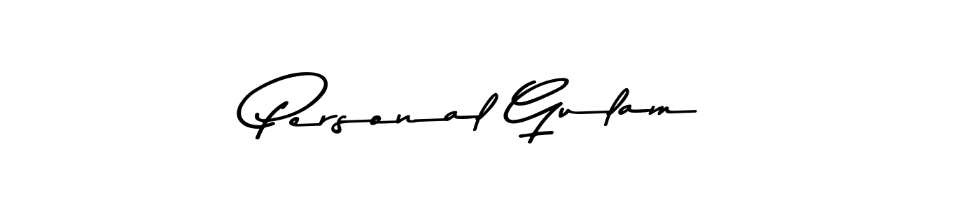 Use a signature maker to create a handwritten signature online. With this signature software, you can design (Asem Kandis PERSONAL USE) your own signature for name Personal Gulam. Personal Gulam signature style 9 images and pictures png
