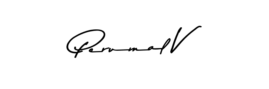 How to make Perumal V signature? Asem Kandis PERSONAL USE is a professional autograph style. Create handwritten signature for Perumal V name. Perumal V signature style 9 images and pictures png