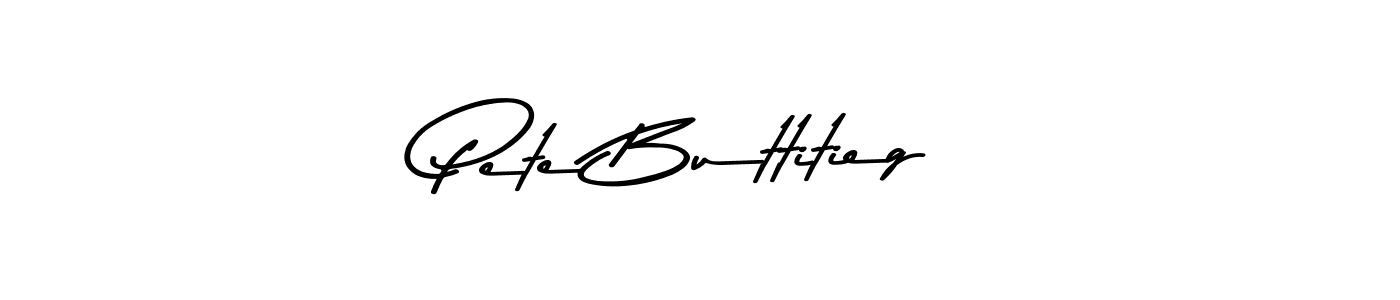 Create a beautiful signature design for name Pete Buttitieg. With this signature (Asem Kandis PERSONAL USE) fonts, you can make a handwritten signature for free. Pete Buttitieg signature style 9 images and pictures png