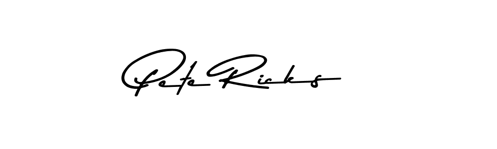 Design your own signature with our free online signature maker. With this signature software, you can create a handwritten (Asem Kandis PERSONAL USE) signature for name Pete Ricks. Pete Ricks signature style 9 images and pictures png