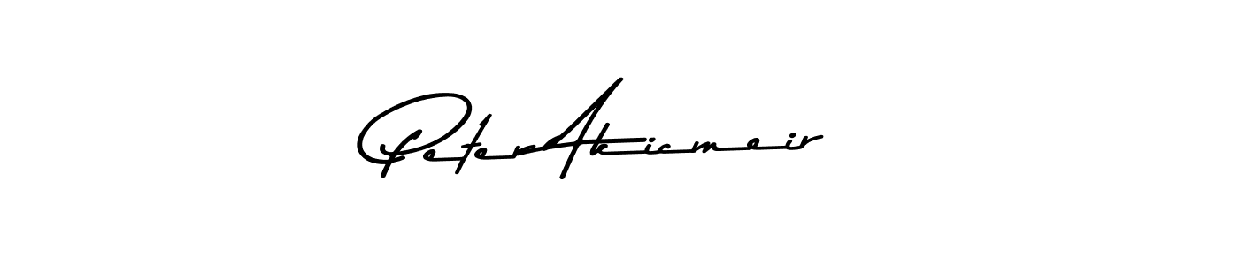 Design your own signature with our free online signature maker. With this signature software, you can create a handwritten (Asem Kandis PERSONAL USE) signature for name Peter Akicmeir. Peter Akicmeir signature style 9 images and pictures png