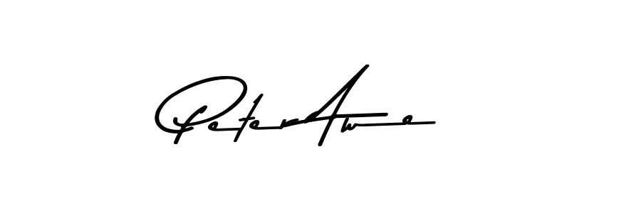 How to make Peter Awe name signature. Use Asem Kandis PERSONAL USE style for creating short signs online. This is the latest handwritten sign. Peter Awe signature style 9 images and pictures png
