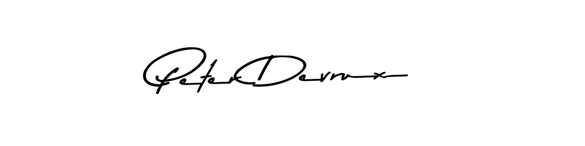 Peter Devrux stylish signature style. Best Handwritten Sign (Asem Kandis PERSONAL USE) for my name. Handwritten Signature Collection Ideas for my name Peter Devrux. Peter Devrux signature style 9 images and pictures png