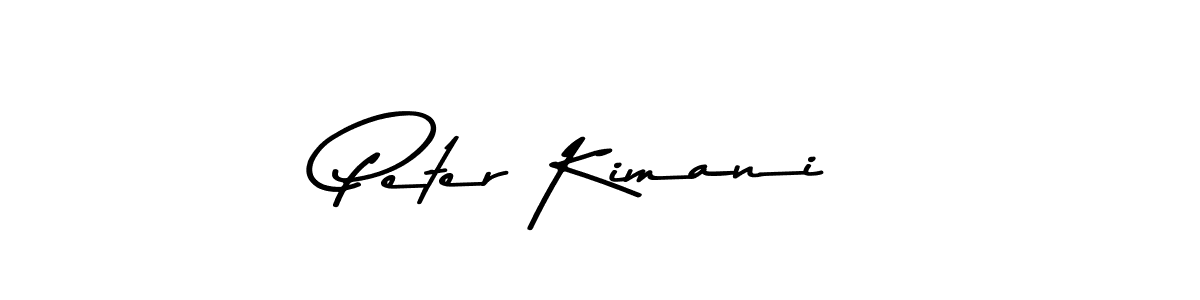 Use a signature maker to create a handwritten signature online. With this signature software, you can design (Asem Kandis PERSONAL USE) your own signature for name Peter Kimani. Peter Kimani signature style 9 images and pictures png