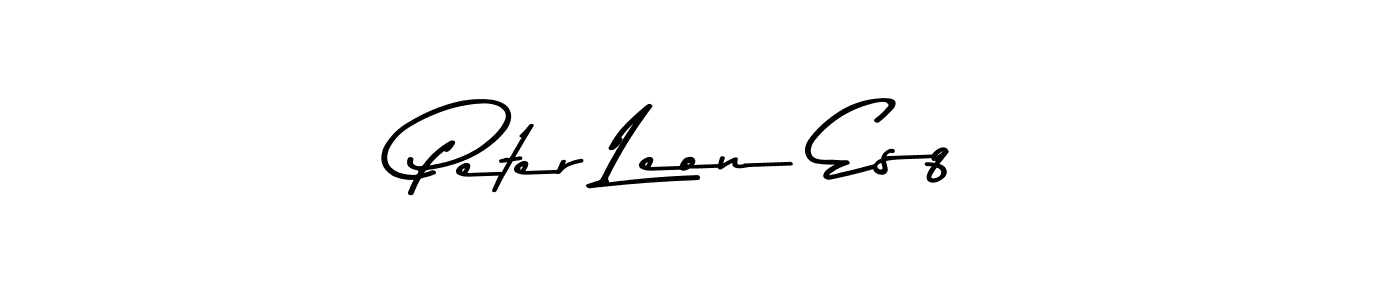 Make a beautiful signature design for name Peter Leon Esq. With this signature (Asem Kandis PERSONAL USE) style, you can create a handwritten signature for free. Peter Leon Esq signature style 9 images and pictures png