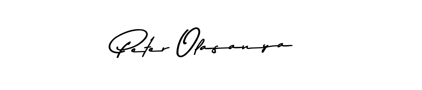 How to make Peter Olasanya name signature. Use Asem Kandis PERSONAL USE style for creating short signs online. This is the latest handwritten sign. Peter Olasanya signature style 9 images and pictures png