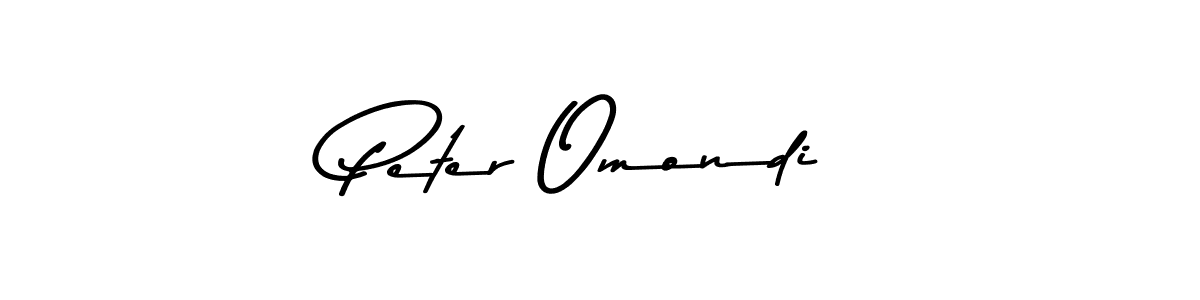 Design your own signature with our free online signature maker. With this signature software, you can create a handwritten (Asem Kandis PERSONAL USE) signature for name Peter Omondi. Peter Omondi signature style 9 images and pictures png