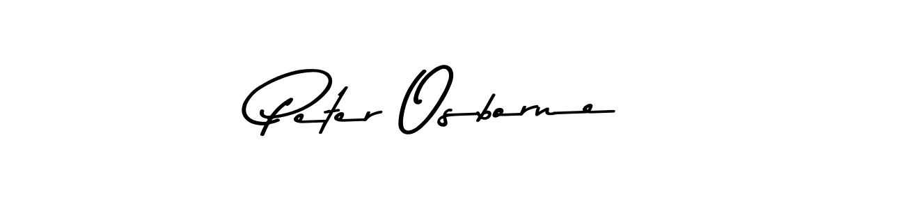 Design your own signature with our free online signature maker. With this signature software, you can create a handwritten (Asem Kandis PERSONAL USE) signature for name Peter Osborne. Peter Osborne signature style 9 images and pictures png