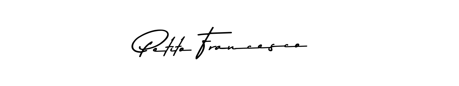 How to Draw Petito Francesco signature style? Asem Kandis PERSONAL USE is a latest design signature styles for name Petito Francesco. Petito Francesco signature style 9 images and pictures png