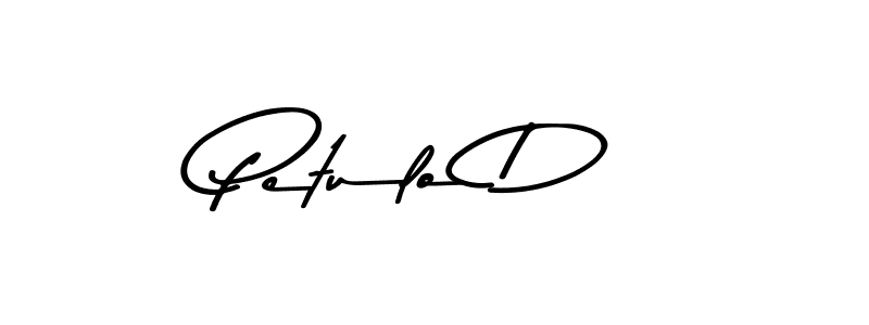 How to make Petulo D signature? Asem Kandis PERSONAL USE is a professional autograph style. Create handwritten signature for Petulo D name. Petulo D signature style 9 images and pictures png