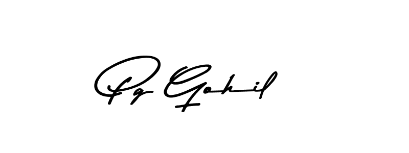 How to make Pg Gohil signature? Asem Kandis PERSONAL USE is a professional autograph style. Create handwritten signature for Pg Gohil name. Pg Gohil signature style 9 images and pictures png