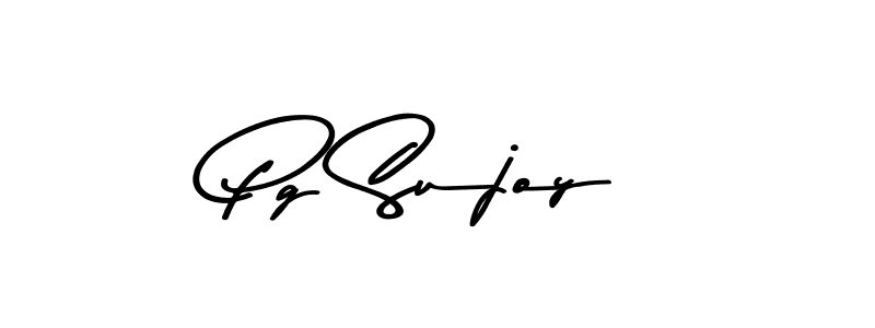 Also You can easily find your signature by using the search form. We will create Pg Sujoy name handwritten signature images for you free of cost using Asem Kandis PERSONAL USE sign style. Pg Sujoy signature style 9 images and pictures png