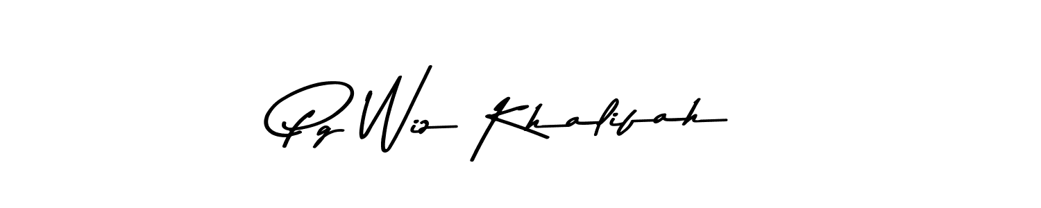 Also we have Pg Wiz Khalifah name is the best signature style. Create professional handwritten signature collection using Asem Kandis PERSONAL USE autograph style. Pg Wiz Khalifah signature style 9 images and pictures png