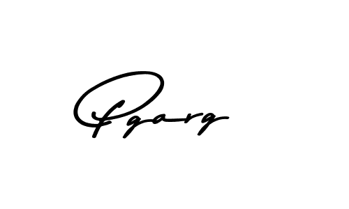 Design your own signature with our free online signature maker. With this signature software, you can create a handwritten (Asem Kandis PERSONAL USE) signature for name Pgarg. Pgarg signature style 9 images and pictures png
