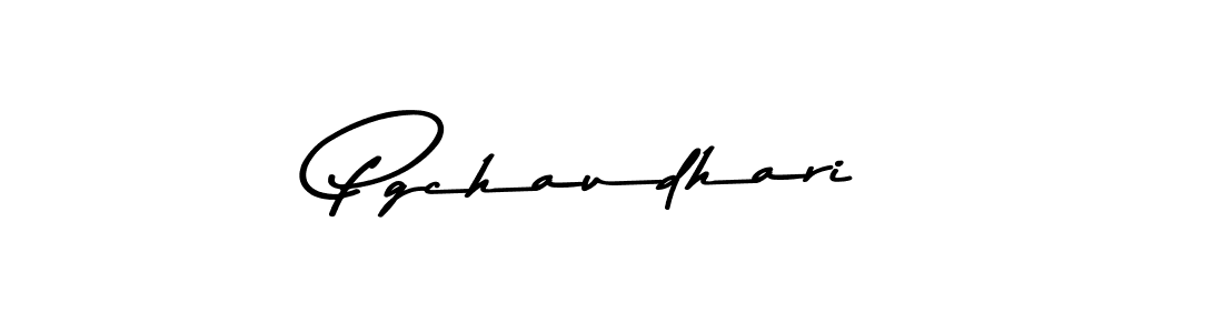 Create a beautiful signature design for name Pgchaudhari. With this signature (Asem Kandis PERSONAL USE) fonts, you can make a handwritten signature for free. Pgchaudhari signature style 9 images and pictures png
