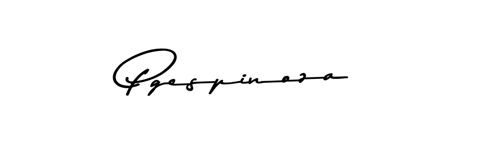 Use a signature maker to create a handwritten signature online. With this signature software, you can design (Asem Kandis PERSONAL USE) your own signature for name Pgespinoza. Pgespinoza signature style 9 images and pictures png