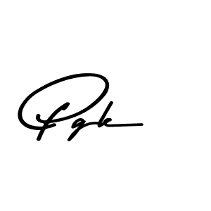 Also we have Pgk name is the best signature style. Create professional handwritten signature collection using Asem Kandis PERSONAL USE autograph style. Pgk signature style 9 images and pictures png