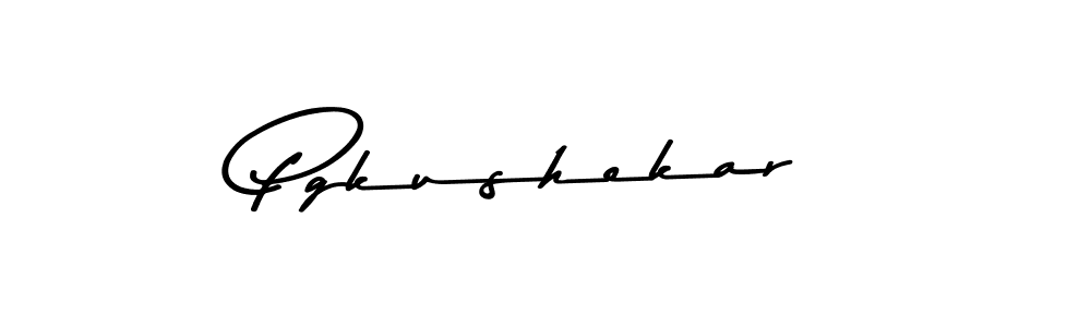 The best way (Asem Kandis PERSONAL USE) to make a short signature is to pick only two or three words in your name. The name Pgkushekar include a total of six letters. For converting this name. Pgkushekar signature style 9 images and pictures png