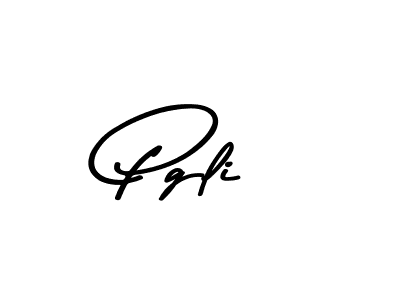 Design your own signature with our free online signature maker. With this signature software, you can create a handwritten (Asem Kandis PERSONAL USE) signature for name Pgli. Pgli signature style 9 images and pictures png