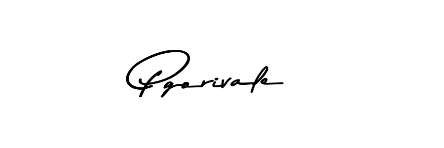 Design your own signature with our free online signature maker. With this signature software, you can create a handwritten (Asem Kandis PERSONAL USE) signature for name Pgorivale. Pgorivale signature style 9 images and pictures png