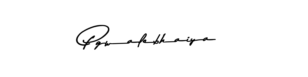 Use a signature maker to create a handwritten signature online. With this signature software, you can design (Asem Kandis PERSONAL USE) your own signature for name Pgwalebhaiya. Pgwalebhaiya signature style 9 images and pictures png