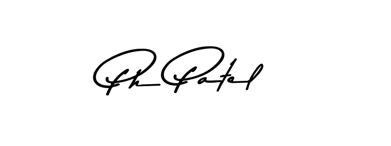 Design your own signature with our free online signature maker. With this signature software, you can create a handwritten (Asem Kandis PERSONAL USE) signature for name Ph Patel. Ph Patel signature style 9 images and pictures png